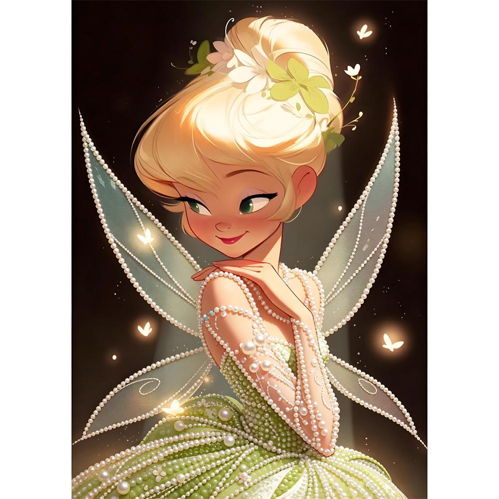 

Disney Pearl Painting Tinkerbell Pearl Art Painting Kit Art Pearl Painting Kit Adult Beginner Gift Creative Home Wall Decor 30x40