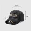 Adjustable Embroidery Baseball Cap Washed Cotton Sunscreen Hats  For Man Women Fashion
