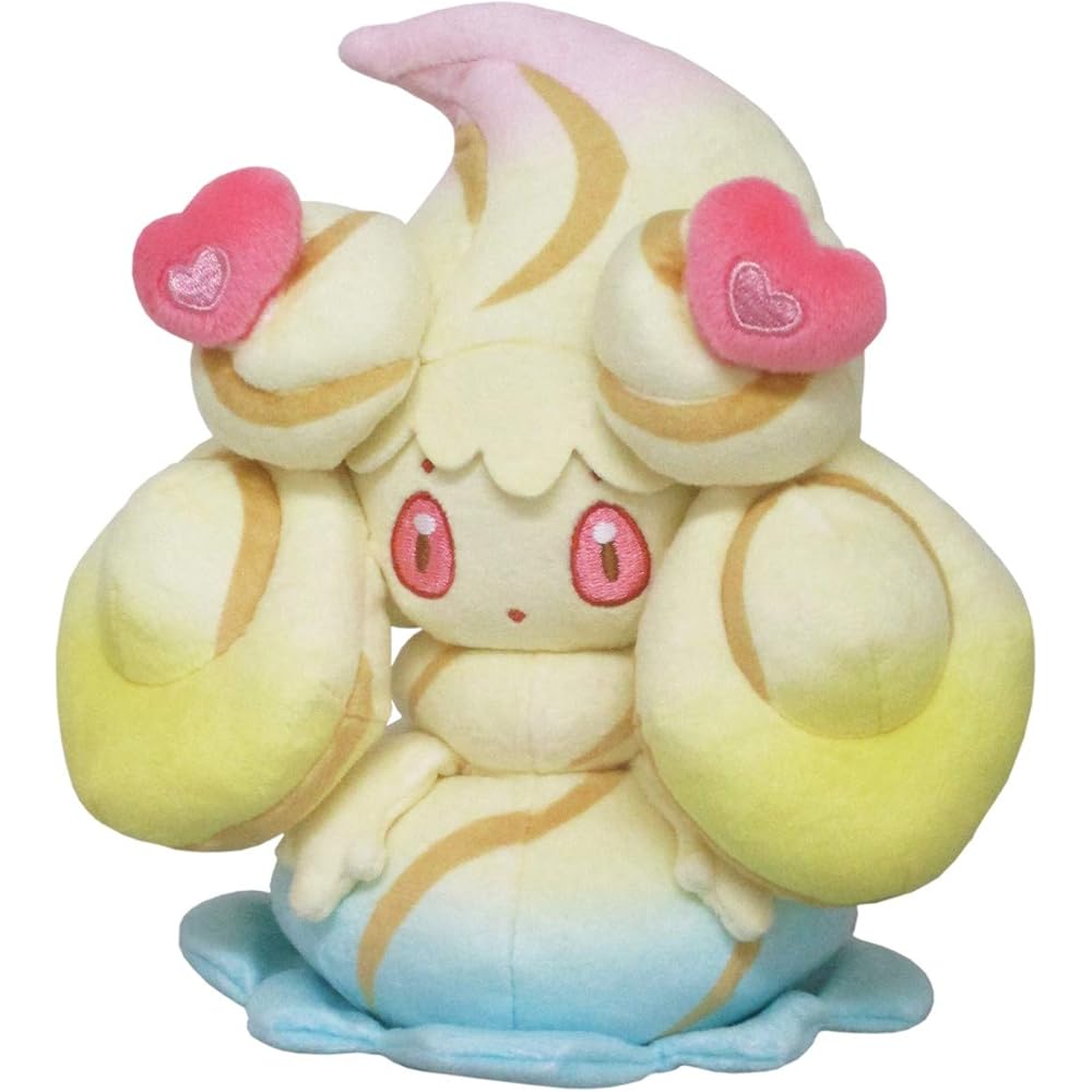 

San-ei Trade Pokmon All Star Collection Mahoippu Plush Toy Triple Mix Heart Mosaic 18cm