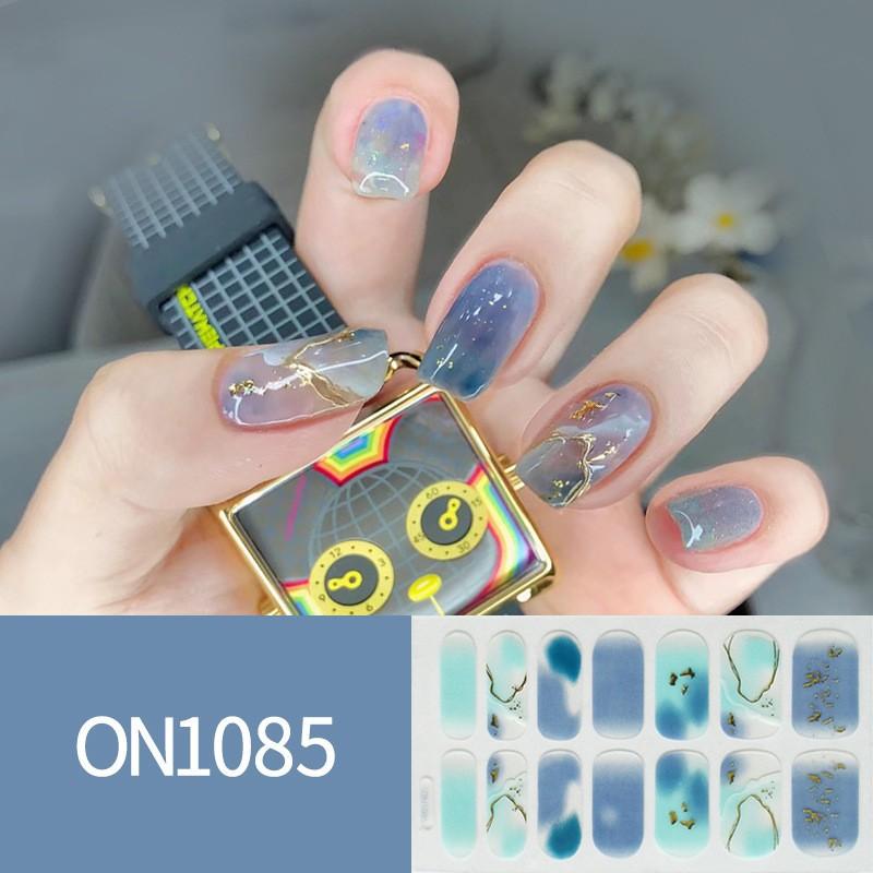 Nail Art No-bake Nail Stickers Full Stickers, 14-finger No-bake Gel Nail Stickers, Nail Art Full Stickers