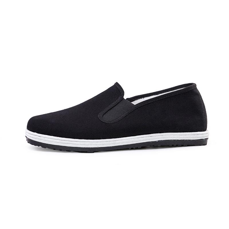 Men's Comfortable Breathable Canvas Shoes - Spring/Autumn Old Beijing Style