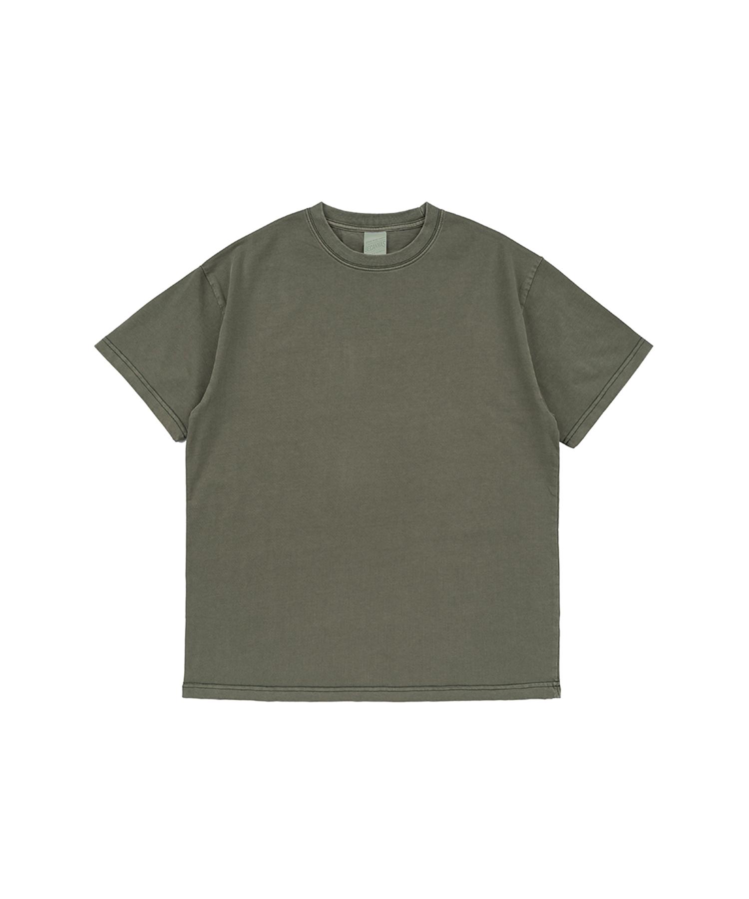 B Canvas Becanvas 32S 2-Ply Pigment Dyed Shortsleeve (Khaki) Khaki/L