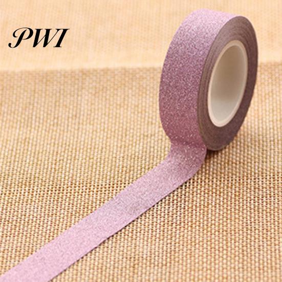 10m Glitter Washi Lepicí papír Maskovací Lepicí páska Štítek Dekorativní DIY Craft
