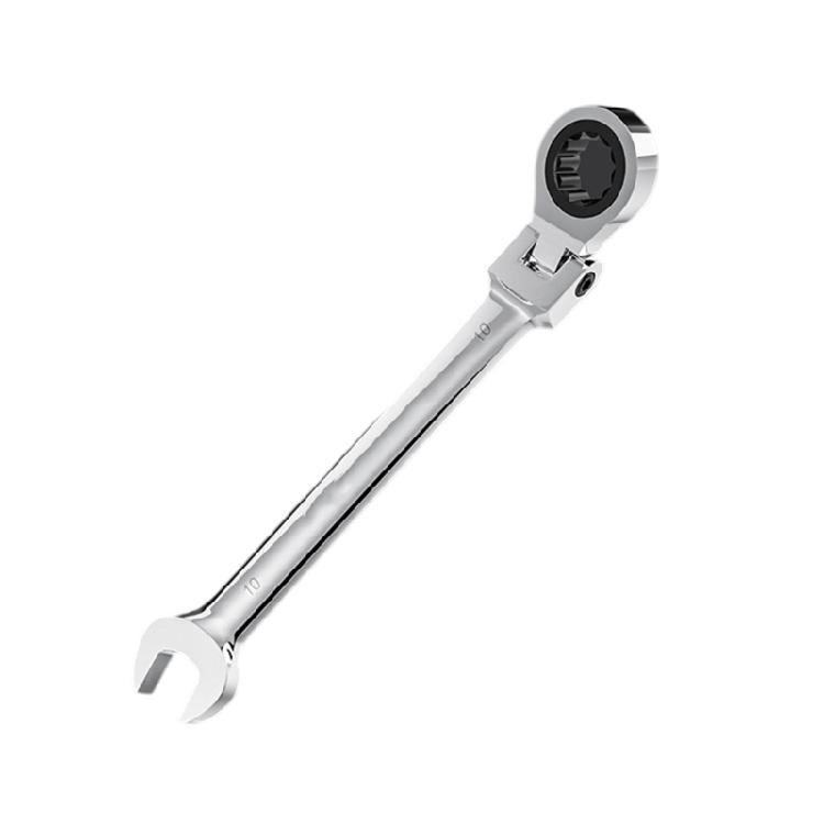 180 Degree Rotation Head Ratchets Spanner Double Head Design High Accurate Jaw Mirror Polish Alloy Steel Tool