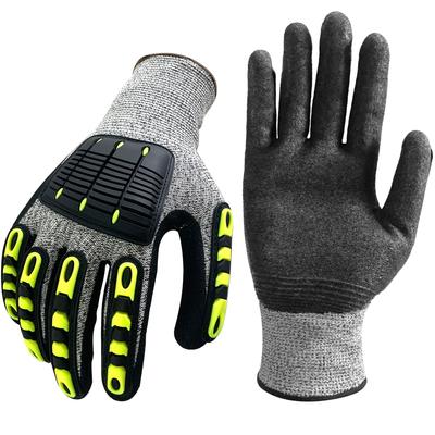Wlikn Chainsaw HPPE Level Touchscreen for and Grass Trimmer Protection Gloves, Anti-Vibration, Cut-Resistant, 5, Compatible, Non-Slip,