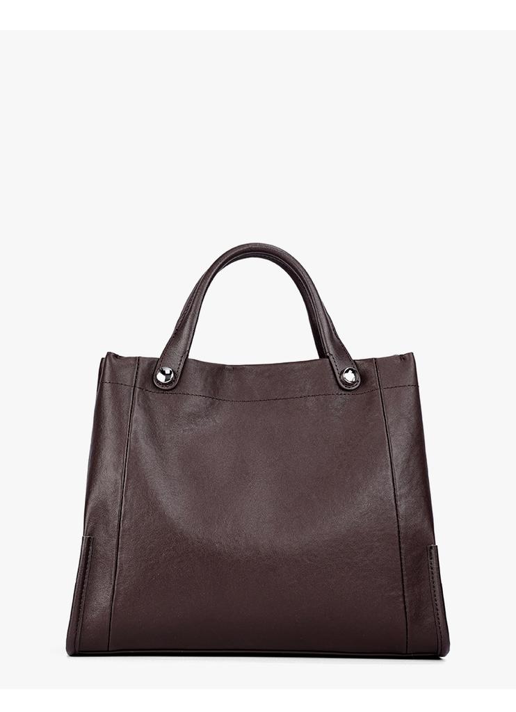 2026 Spring Women's Vintage Simple Genuine Cowhide Leather Tote Bag Ladies Luxury Designer Large Capacity Shoulder Crossbody Bag