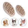 Silicone Pet Bath Brush Dog Cat Massage Comb Soft Bristles Shampoo Scrubber for Grooming Cleaning