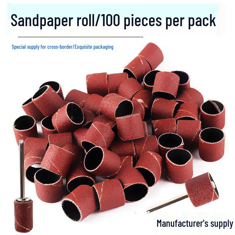 Sandpaper Ring Cloth Grinding Head for Woodworking and Carving Polishing