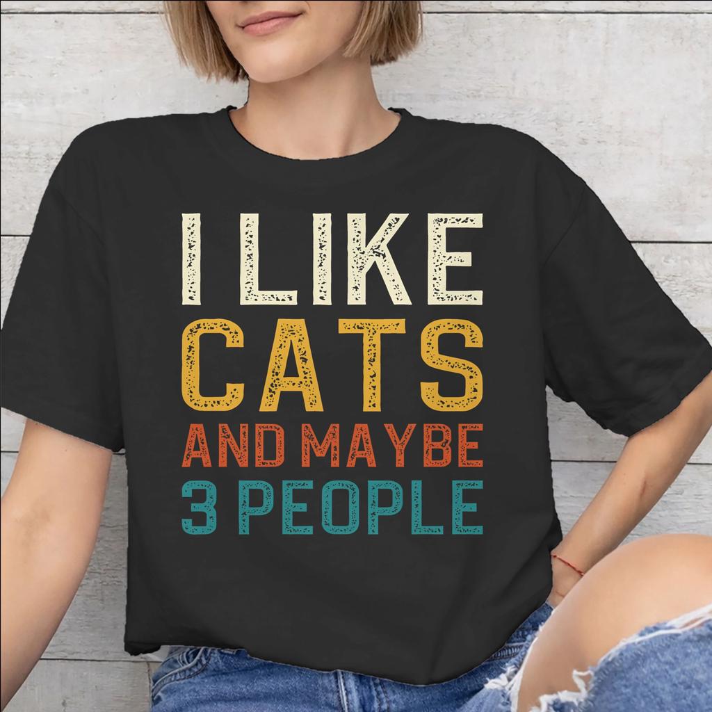 I Like Baseball And Maybe 3 People Accessories Men Women T Shirts Cotton Tee Print Tshirt Clothes