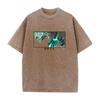 301. Gewaschenes T-Shirt Anime Kaiju Nr.. 8 Reno Ichikawa Kurzarm Baumwoll T-Shirt Oversize Lässiges T-Shirt Harajuku Bequem Unisex Herren Damen Tee oversize