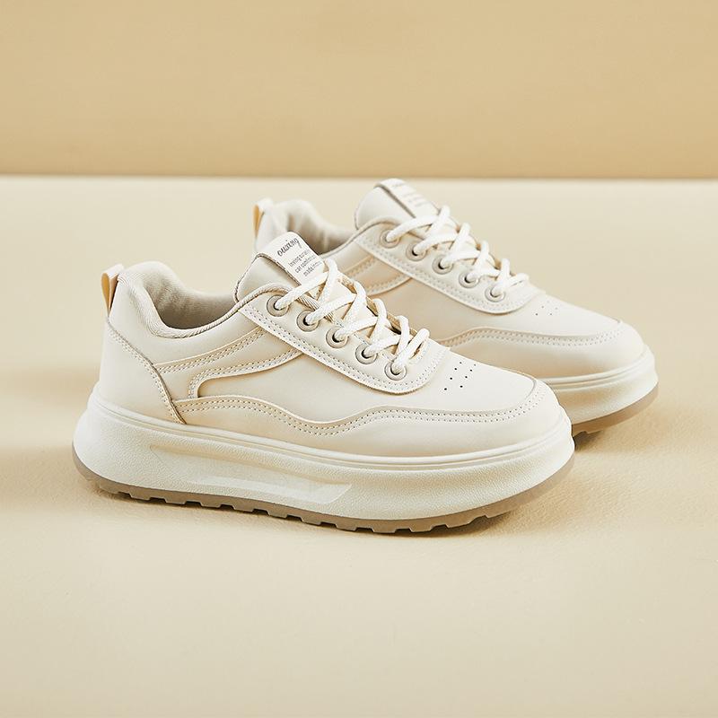 Spring little white shoes new Korean version ins female students platform heightening sports board shoes casual street shot Q5616