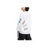 Adidas Neo Classic Logo Print Soft Casual Sweatshirt Daily Wear Tops Men White HM9993