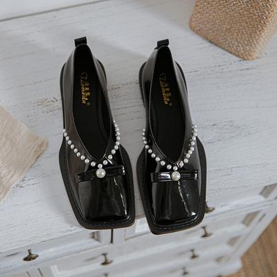Fashion Women's Luxury Designer Gentle Single Shoes 2024 Summer New Fashion French Retro Mary Jane Shoes Thick Soled Flat Shoes Women