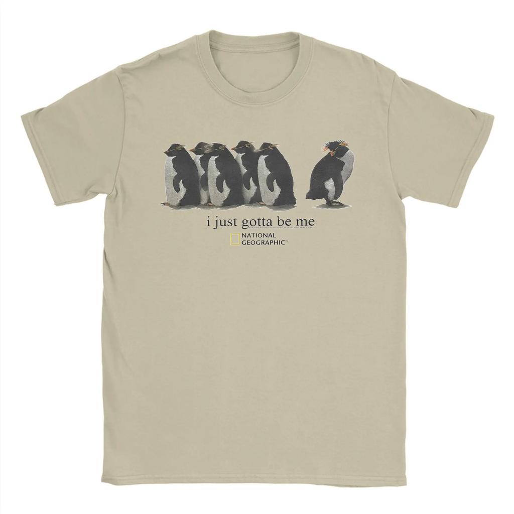 I Had To Make My Own Men's Fun Penguin T-shirt Cotton Fun Round Neck T-shirt Short Sleeved Top Casual Fashion Print Y2K Tops