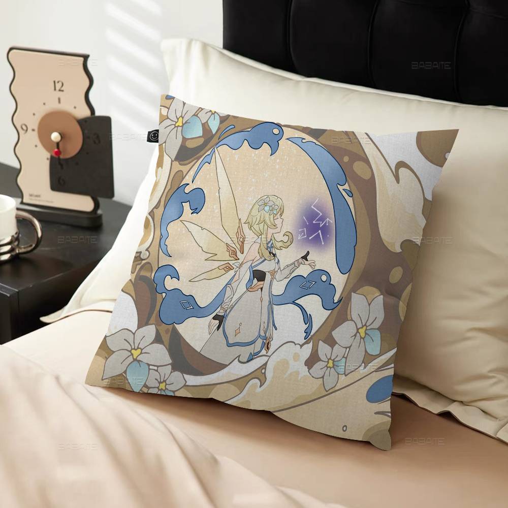 

Genshin Impact Maple Design Cushion Cover Happy Autumn Harvest Decor Holiday Decorati Pillow Cover 30cmx30cm
