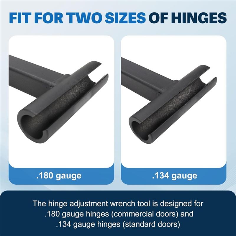

ABGR-Door Hinge Bend Rods .134 And .180 Gauge Heavy Duty, Standard And Commercial Door Hinge Adjustment Wrench Tools чорний