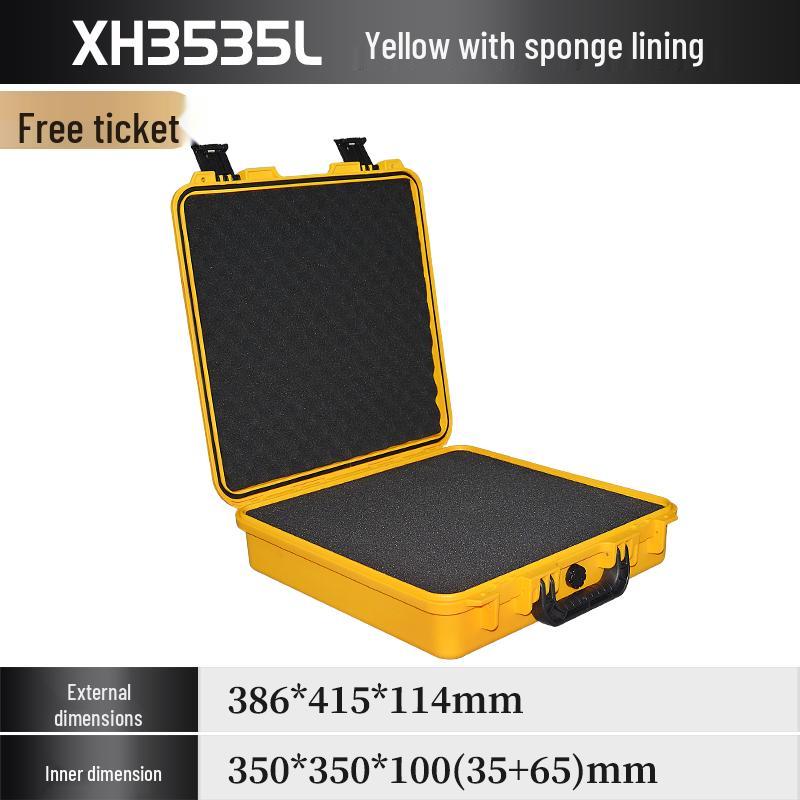 Xihua IP67 Waterproof ROHS Certified Thickened Plastic Toolbox - 35x35 Square Moisture-Proof Instrument Case
