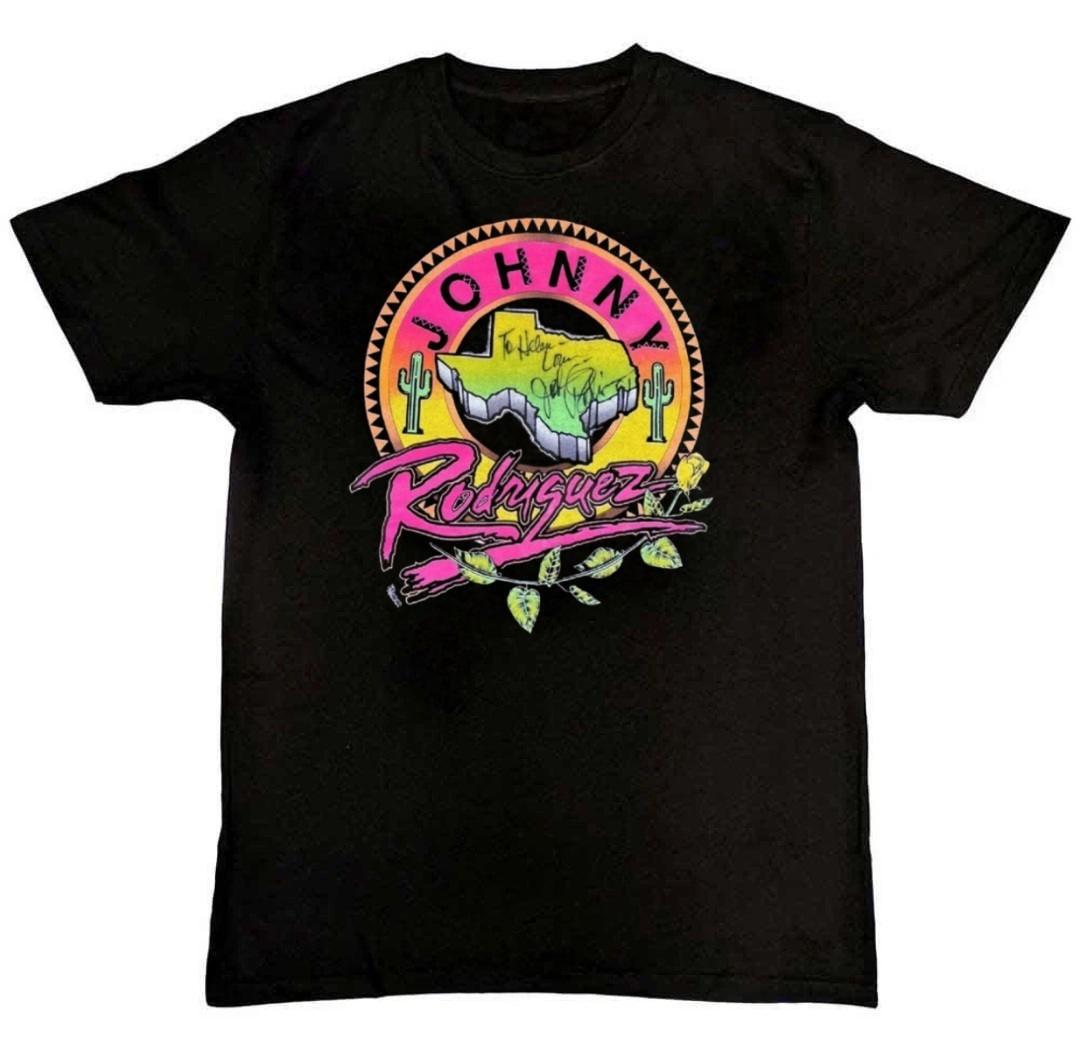 Vintage Johnny Rodriguez Graphic Print Mens T-Shirt XL