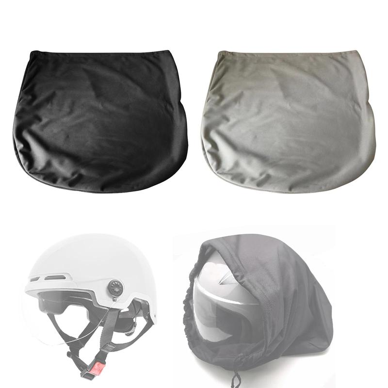 Motorcycle Helmet Bag Polyester Helmet Drawstring Bag Lightweight 47x42cm Dustproof Helmet Organizer for Traveling Riding