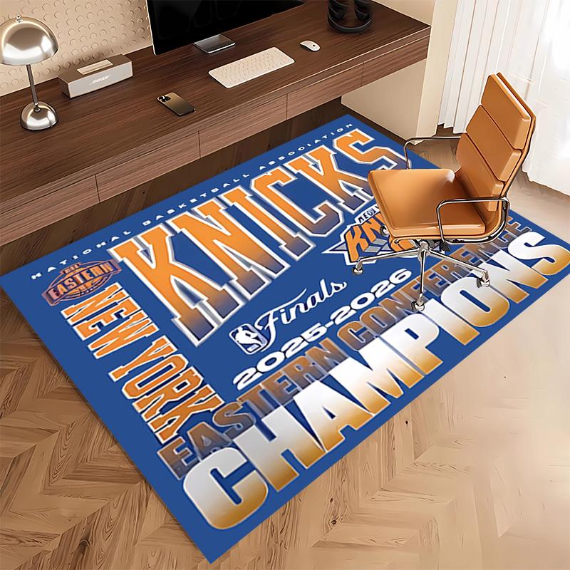 1pc Knicks logo Print Area Rug - Soft, Washable Non-Slip Indoor Mat, Living Room, Home Office Decorative Rug,Office Decorative