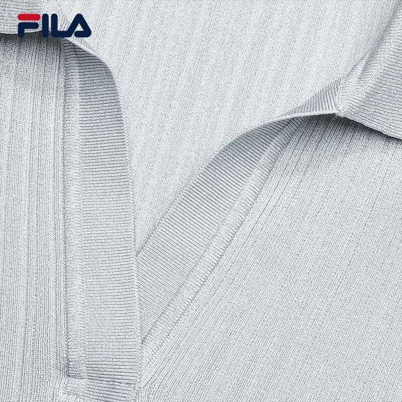 FILA Women's Slim Fit Woven Short Sleeve Top
