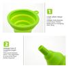 Car Engine Funnel Universal Silicone Liquid Funnel Washer Fluid Change Foldable Portable Auto Engine Oil Petrol Change Funnel