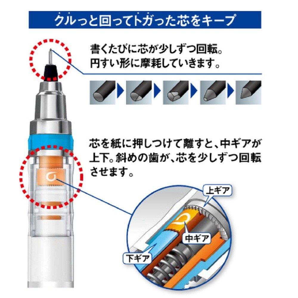 Mitsubishi Pencil Kurutoga WC Limited Edition Pattern Kumatan Blue 0.5mm M5650WC1P.KB