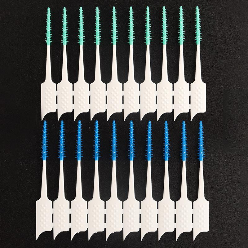 Interdental Brushes Silicone Toothpicks Teeth Floss Oral Hygiene Teeth Cleaning Soft Bristle Clean Between Teeth Toothbrush
