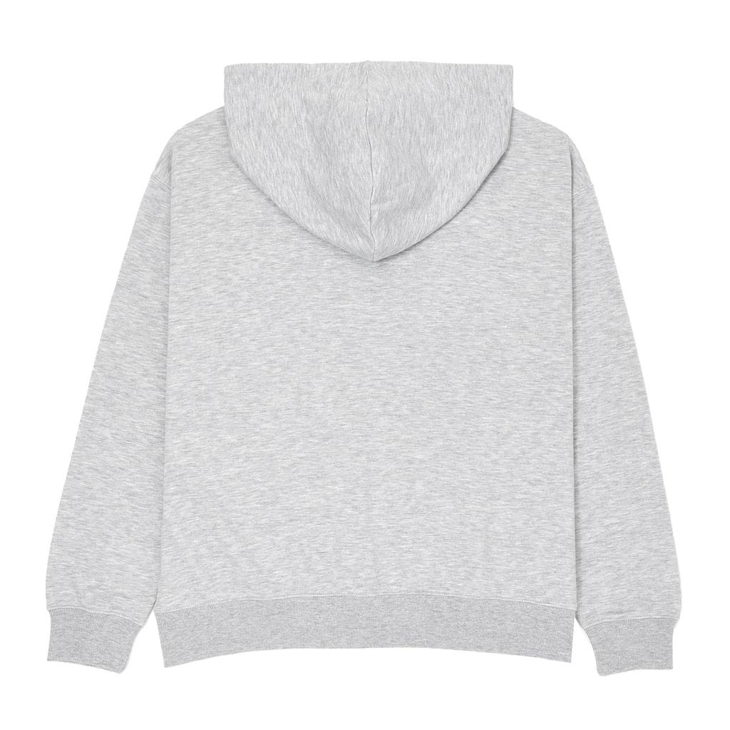 New Balance Sport French Terry Oversized Graphic Hoodie AG Women's (Fleece Lining) (WT43507) (Athletic Gray)