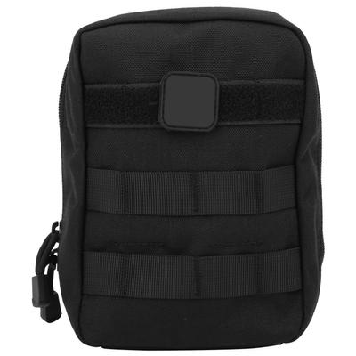 Tragbare Survival-Tasche, Aufbewahrungstasche für Outdoor-Camping, Wildnis, Notfall, Schwarz