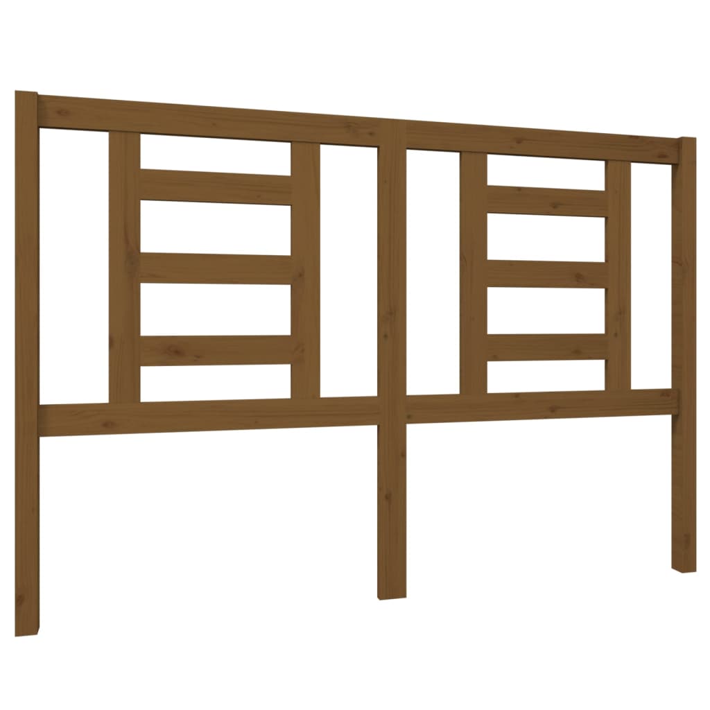 Headboard Honey Brown 146 X 4 X 100 Cm Solid Pine Wood