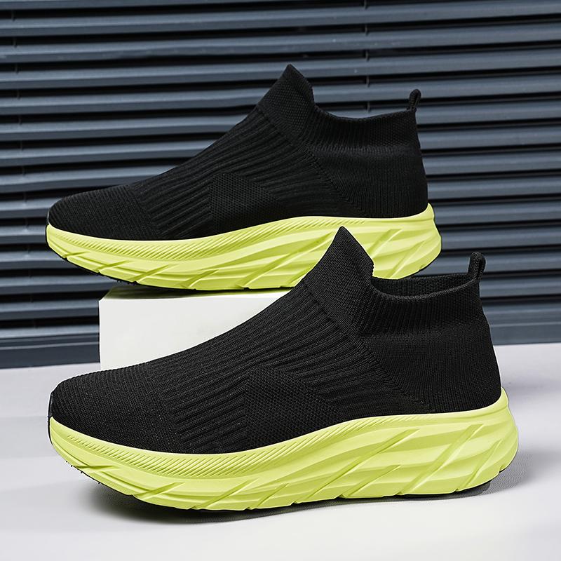 Women's Sneakers Slip On Men Socks Shoes Breathable Couple Running Shoes Lightweight Soft Footwear Casual