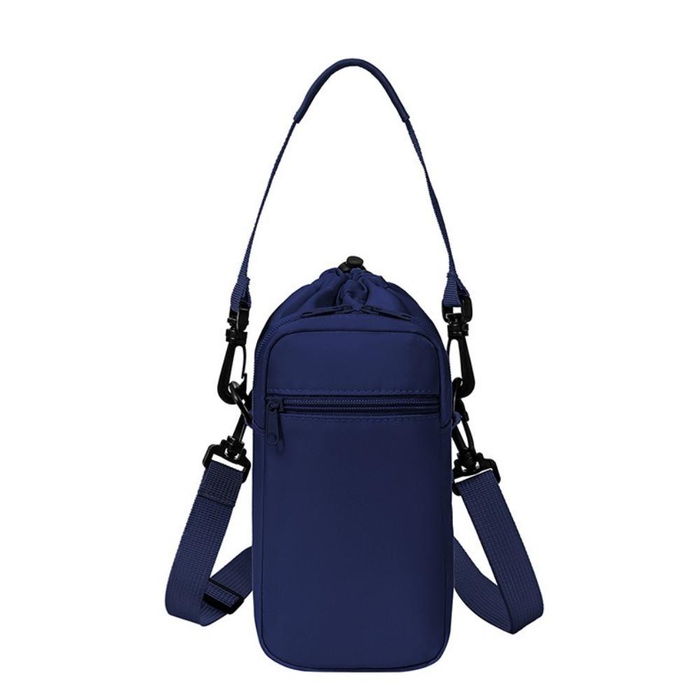 Adjustable Shoulder Strap Crossbody Water Bottle Bag Insulation Water Bottle Carrier Bag  Walking