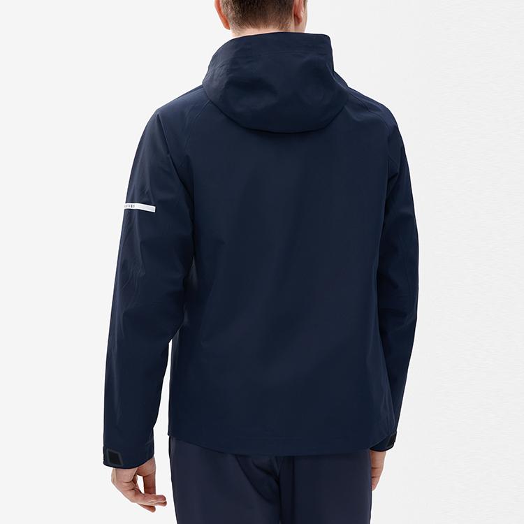 Fila Athletics Logo Hooded Detachable Jacket Men Jackets Dark-Blue A11M241704FNV