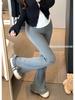 Lace Patchwork Micro Flare Pants - Spring 2026 New Arrival, Slimming Versatile Korean Style for Women