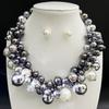 European Vintage Faux Pearl Short Choker Necklace Women Bold Elegant Banquet Statement Neck Jewelry Party Accessory Gift