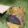62L Collapsible Camping Storage Bucket Heavy Dut Outdoor Gear Organizer Bag Portable Camping Trash Bin for Picnic RV Fishing