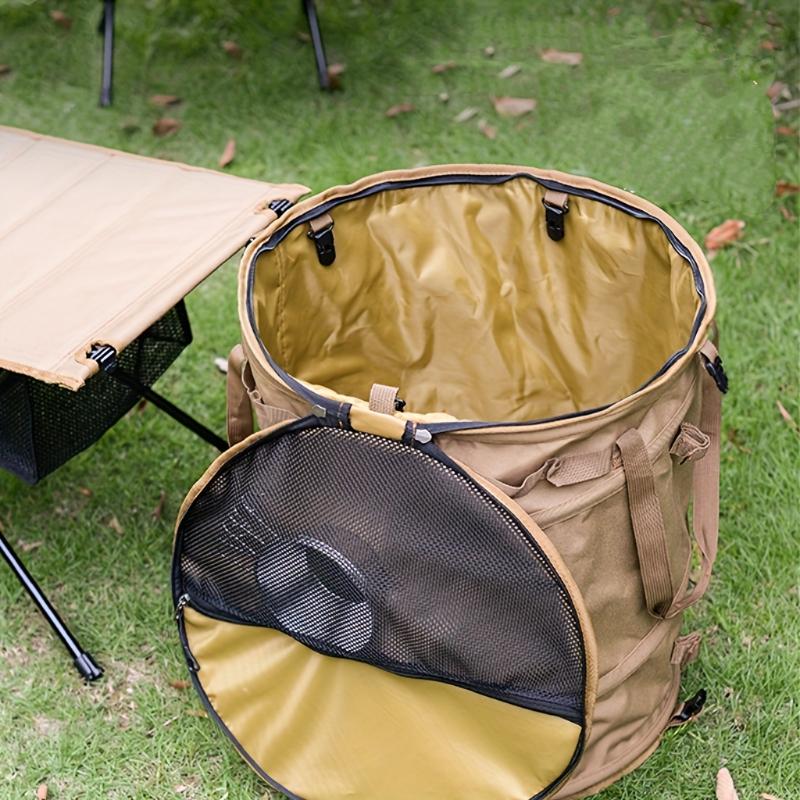 62L Collapsible Camping Storage Bucket Heavy Dut Outdoor Gear Organizer Bag Portable Camping Trash Bin for Picnic RV Fishing
