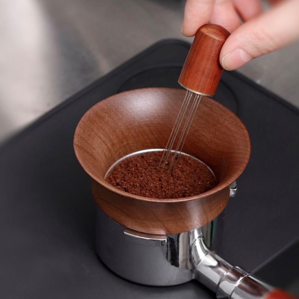 Wood Coffee Dosing Ring 51/53/58mm Coffee Powder Ring Portafilter Coffee Catcher Ring  Barista