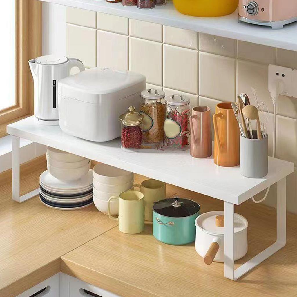 Kitchen Shelves Iron Cabinet Countertop Shelves Sturdy Pantry Organizer Shelf Rack Stand for Spices