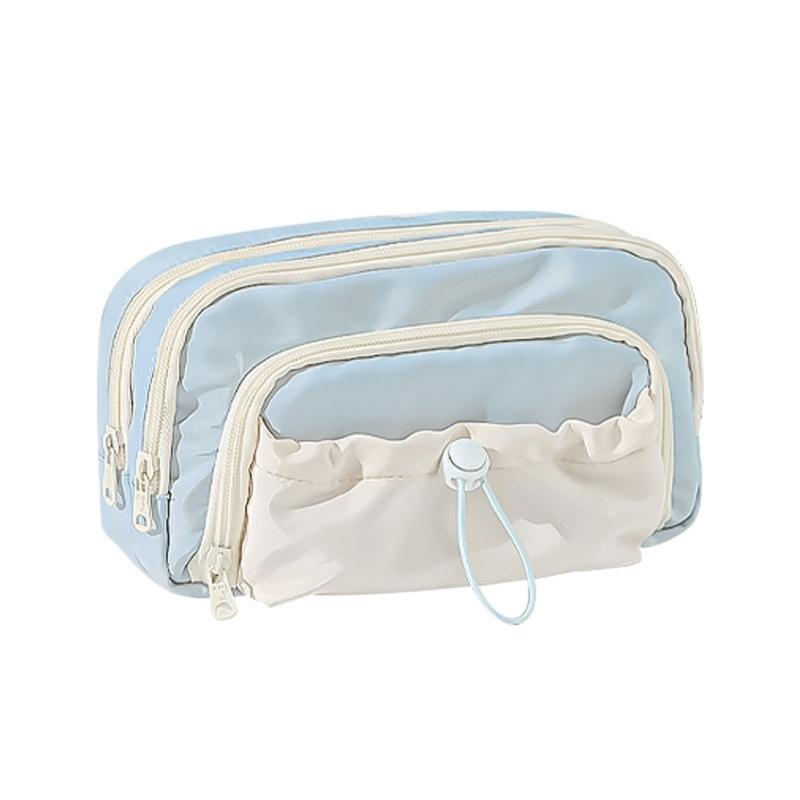 Astuccio multistrato Borsa portapenne ad alta capacità Organizzatori per pennarelli Pochette Pochette per materiale artistico Borsa cosmetica da viaggio
