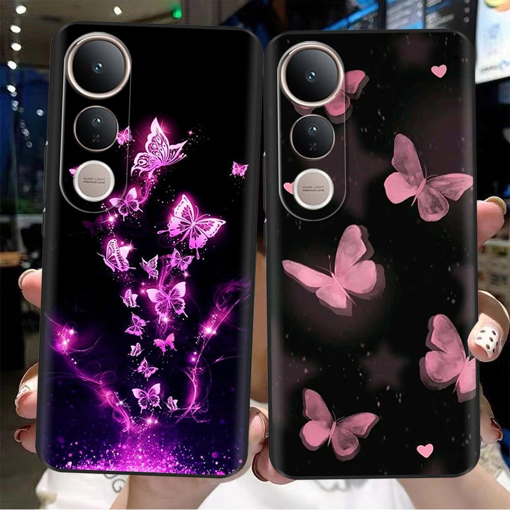 For Vivo V50 Lite Case Cute Cartoon Painted Phone Case For Vivo V50 Lite 4G 5G Protection Shockproof Shell Back Cover Protection