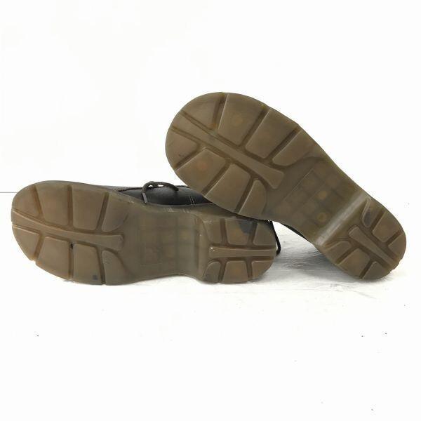 Dr.Martens Bouncing Sole Leder 6-Loch Low Cut Stiefel UK7 25.5 Dunkelbraun(GEBRAUCHT)