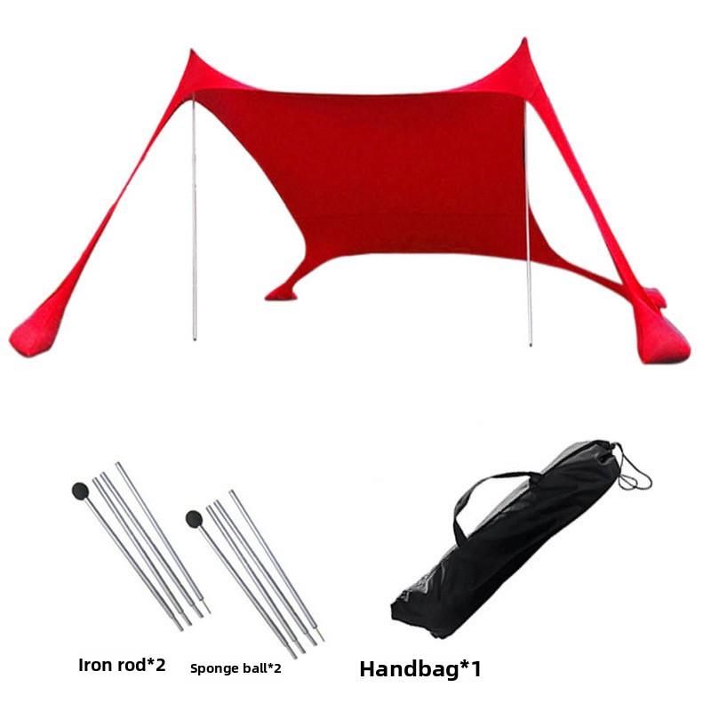 

Lycra Beach Tent & Sun Shade Canopy UV-Protected Outdoor Shelter for Seaside Camping Fishing & Backyard Leisure Activities красный