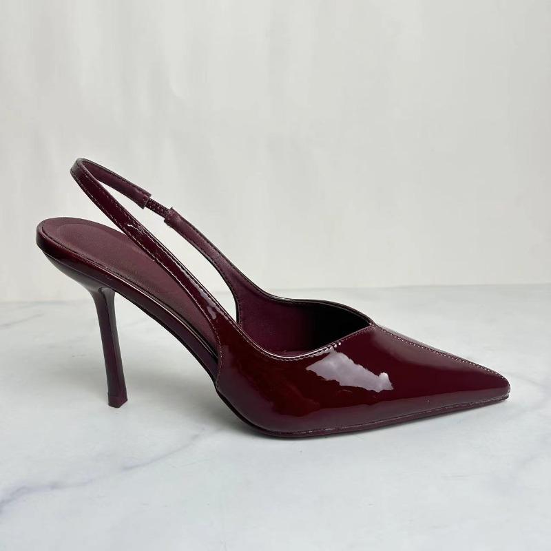Luxury  Women Modern Sandals  Summer Pointed Toe Sexy Lady High Heels Shoes for Wedding Evening Party Stilettos