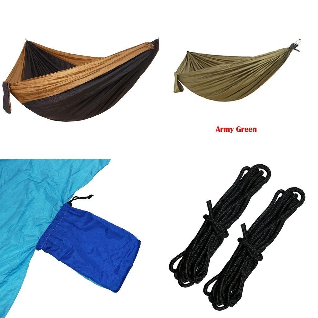Doppelpersonen-Fallschirm-Nylon-Hängematte für Outdoor-Reisen und Camping**