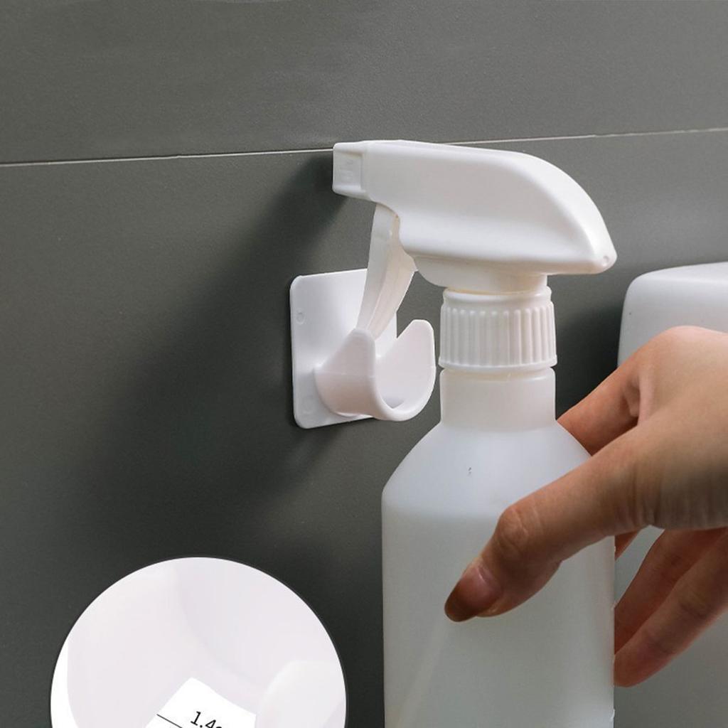 2pcs Strong Curtain Rod Bracket Holders Hooks Self-adhesive Adjustable Curtain Fixing Clip Punch-free Household Pole Support