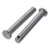 12Pcs 304 Stainless Steel Single Hole Clevis Pins 20/25/30/35/40/45/50/55/60mm Flat Head