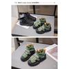 Children's Shoes with Fleece Lining, Mid-Top Sports Shoes, Winter New Style, Girls' Soft Sole, Double Cotton Casual Shoes, Boys' Running Shoes