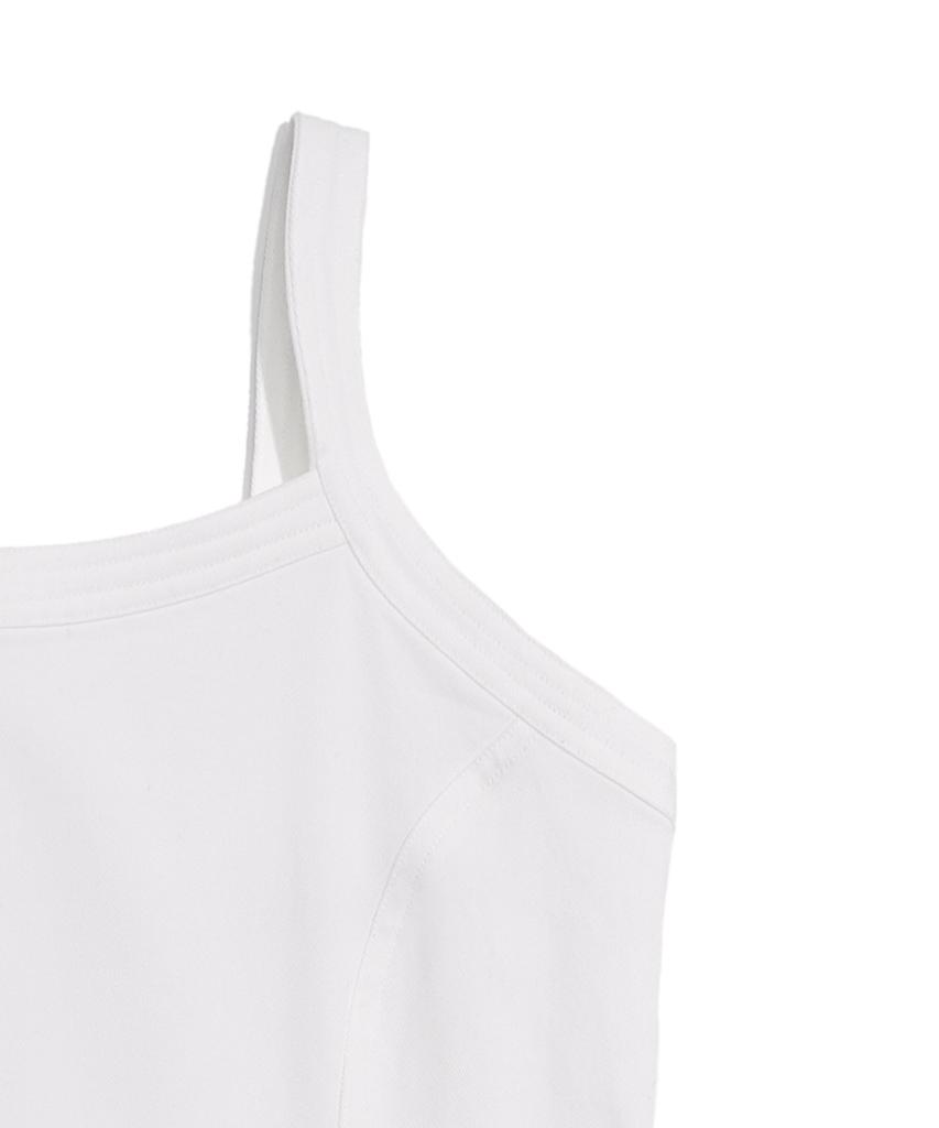 HARDCORE HAPPINESS Basic Slit Long Dress_White